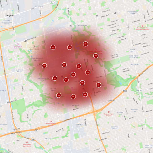 Rank map before: mostly red